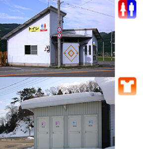 駐車場・トイレ・更衣室